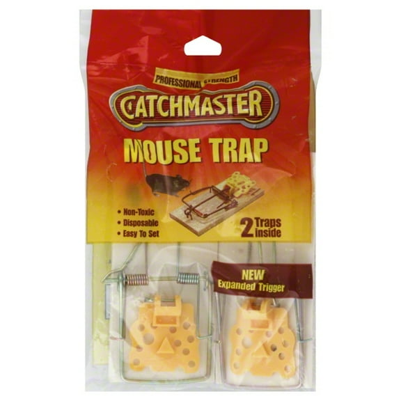 Atlantic 602ED Catchmaster Mouse Wood Traps 2Pk