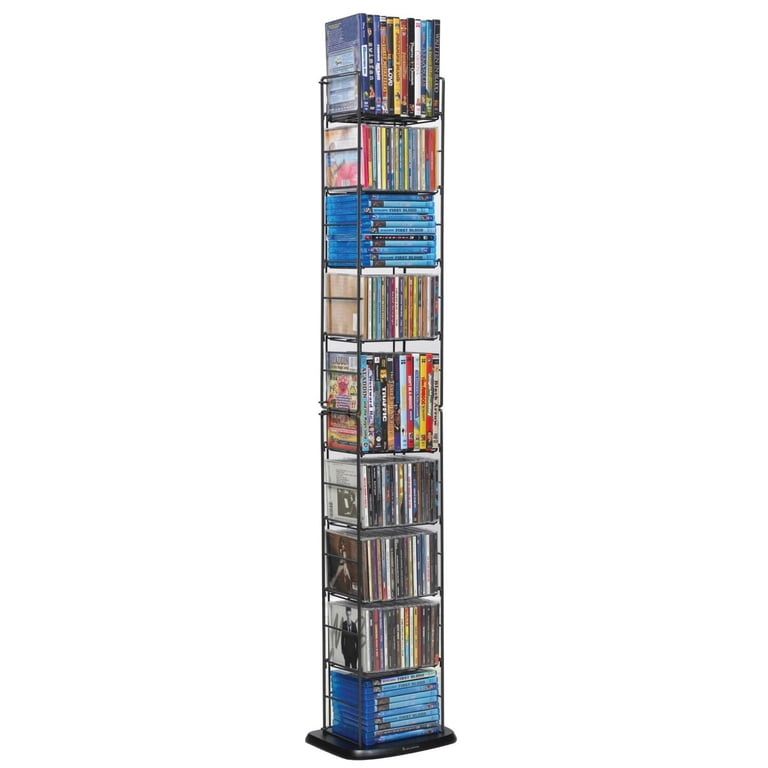 Atlantic Folding CD/DVD/Blu-Ray Organizer Steel-Wire Media Tower