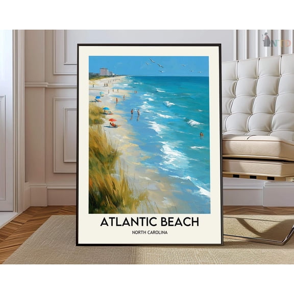 Atlantic Beach NC Coast Poster Unframed Paper Print