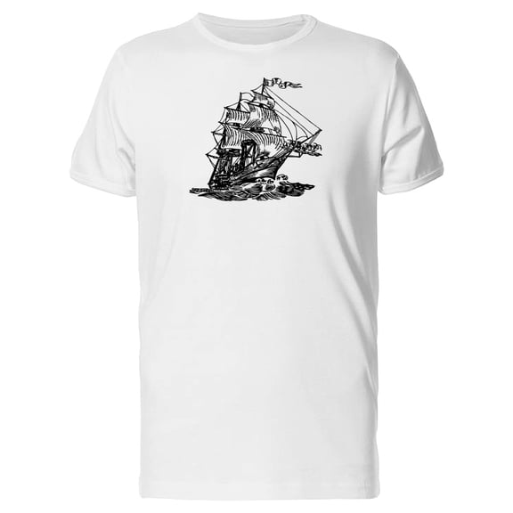 Atlantic Boat Sketch Tee Men's -Image by Shutterstock