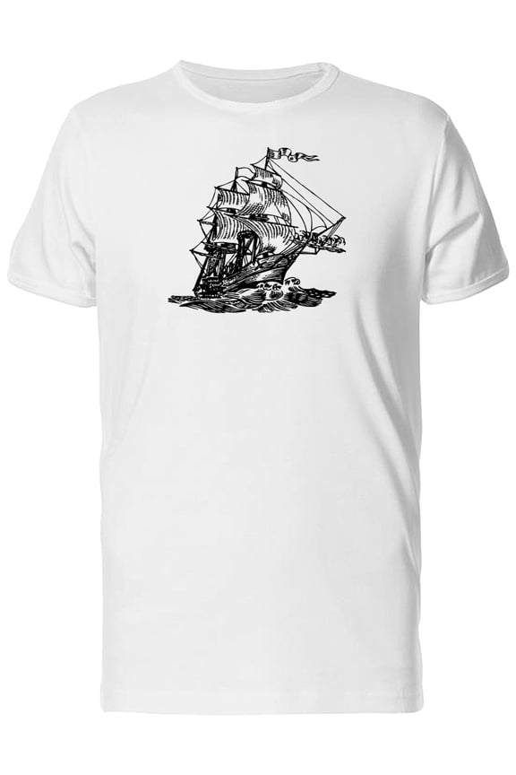 Atlantic Boat Sketch Tee Men's -Image by Shutterstock