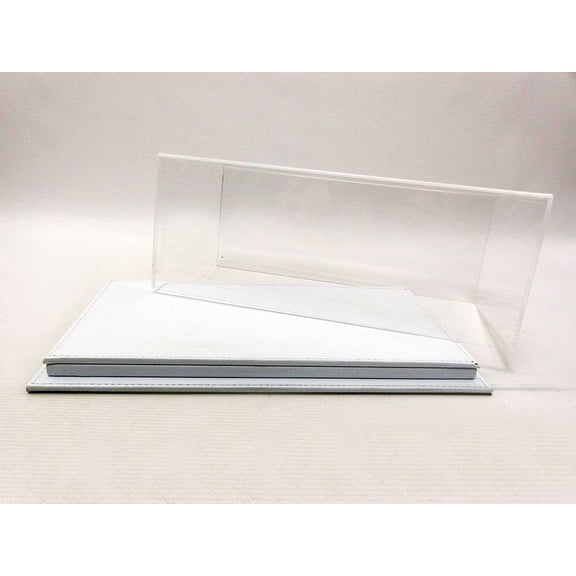 Atlantic Case Mulhouse Premium Acrylic Display Case w/ White Leather Base 1:18