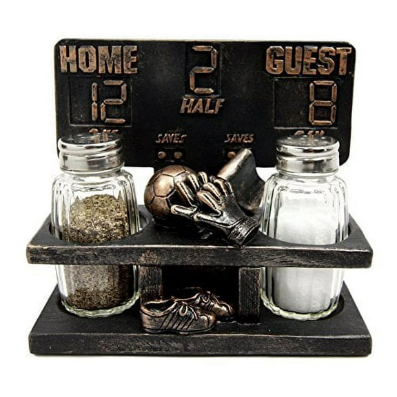 Atlantic Collectibles Hall of Fame Baseball Tournament Scoreboard Salt Pepper Shakers Holder Figurine Set 5.75"L