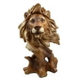 thumbnail image 1 of Atlantic Collectibles Mufasa The Wise Lion King Of The Jungle Bust Decorative Figurine 11.25"H Resin In Faux Wood Finish, 1 of 5