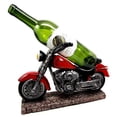 thumbnail image 1 of Atlantic Collectibles Vintage Red Road Hog Chopper Motorbike Wine Holder Figurine 13.25" Long, 1 of 6