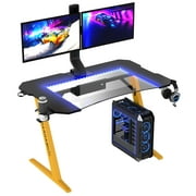Atlantic Dardashti Gaming Desk Z1-21, 53.4" W x 29" D x 29.5"H, Racing Yellow