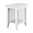 thumbnail image 1 of Mission Chair Side Table in White, 1 of 2