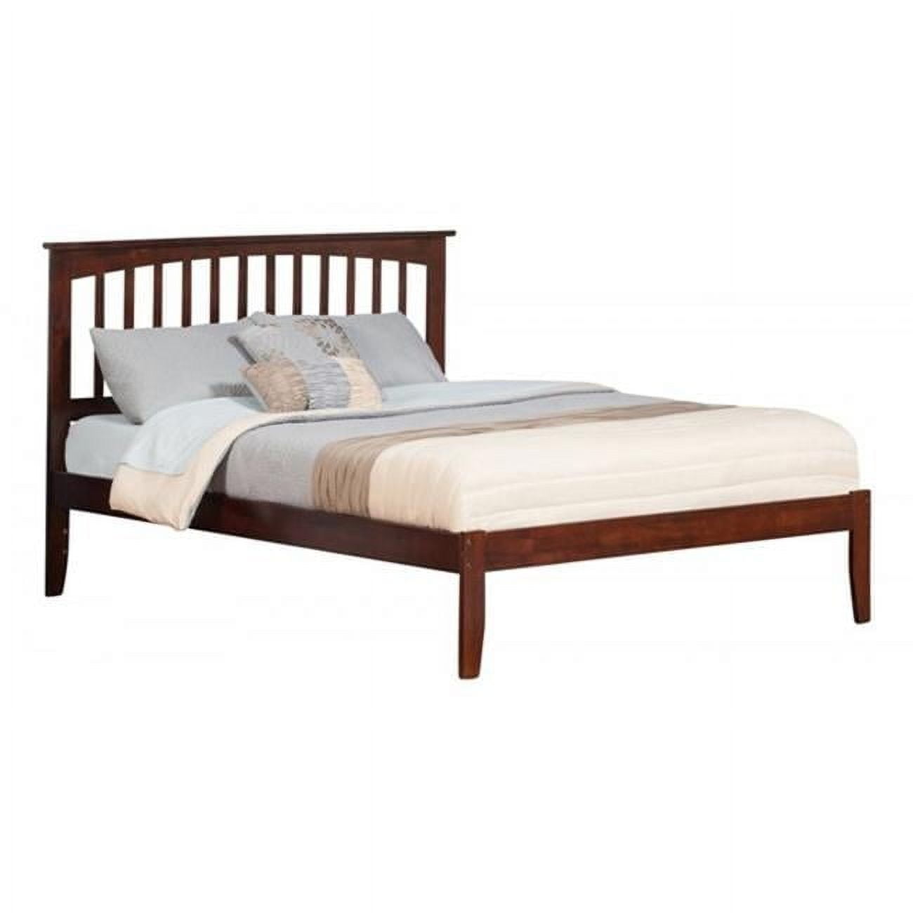 Atlantic Furniture AR8741034 Mission Bed, Antique Walnut - Queen