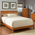thumbnail image 1 of Atlantic Furniture Bordeaux Platform Bed with Open Footrail in Caramel Latte-Queen, 1 of 5