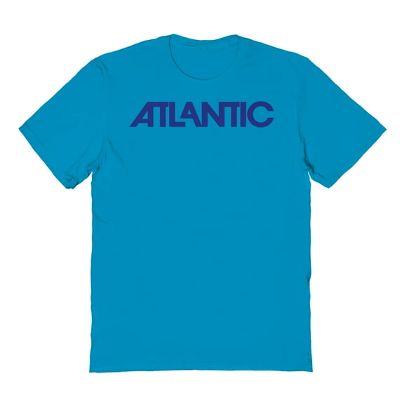 Atlantic Humor Graphic Tropical Blue Men's Cotton T-Shirt