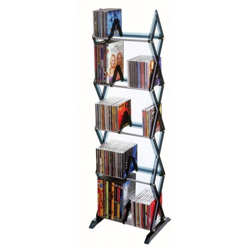Atlantic Mitsu 5 Tier 90 Media Rack in Smoke (64835195)