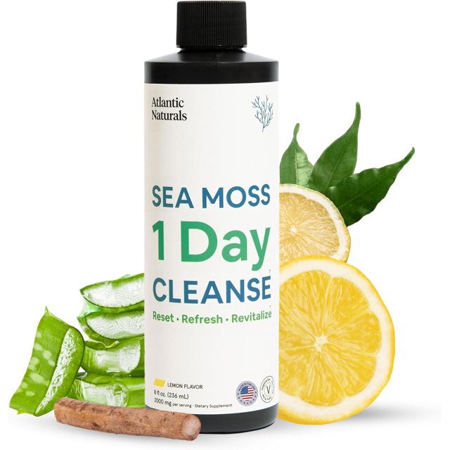 Atlantic Naturals 1 Day Full Body Detox Cleanse Sea Moss Supplement
