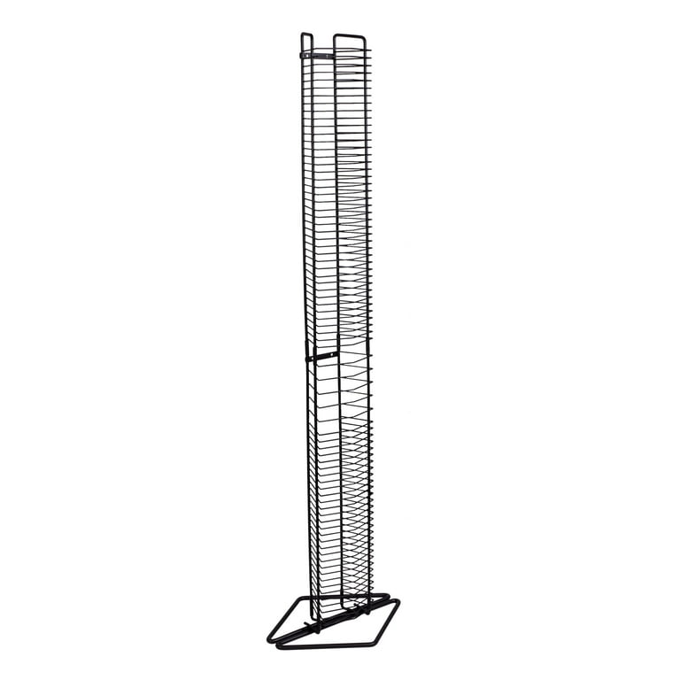 Atlantic Onyx Heavy Gauge Steel Media Storage Tower, 80-Disc