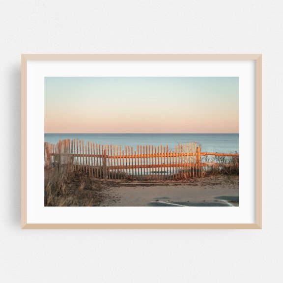 Atlantic Overlook - Massachusetts Photography Oak Framed Wall Art Print 24 x 36 inches