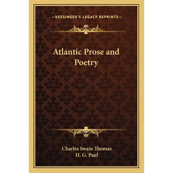 Atlantic Prose and Poetry (Paperback)