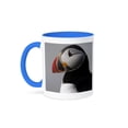 thumbnail image 1 of Atlantic Puffin Birds, Machias Seal Isl, Me - Us20 Krs0022 - Keith And Rebecca Snell, 15oz Two-Tone Blue Mug, 1 of 7