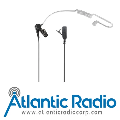 Atlantic Radio Acoustic Tube Earpiece 1-Wire Ptt & Mic Cable - Surveillance Kit