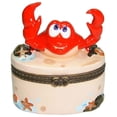 thumbnail image 1 of Atlantic Red Crab Claws Porcelain Hinged Trinket Box phb, 1 of 1