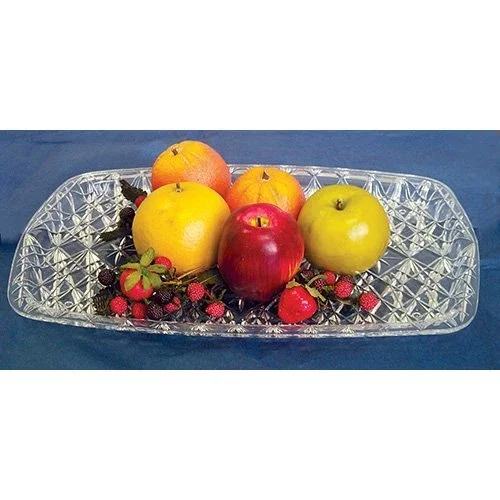 Atlantic Sales Distribution 0712 Rectangular Serving Tray, Crystal Cut -