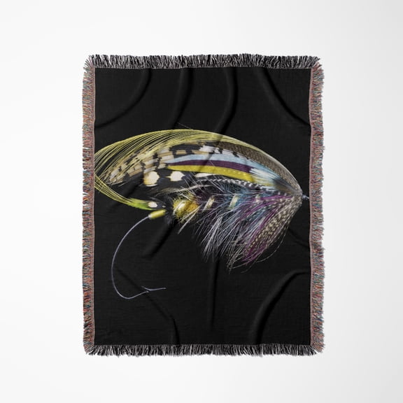 Atlantic Salmon Fly Designs. , Woven Blanket