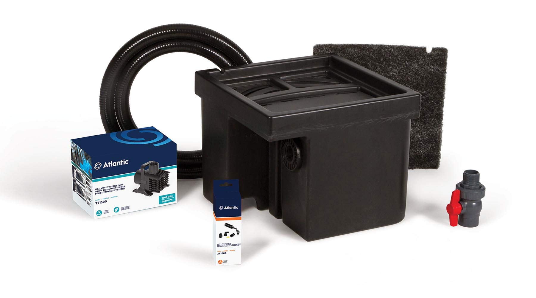 Atlantic 12" Black Plastic Basin and Pump Kit