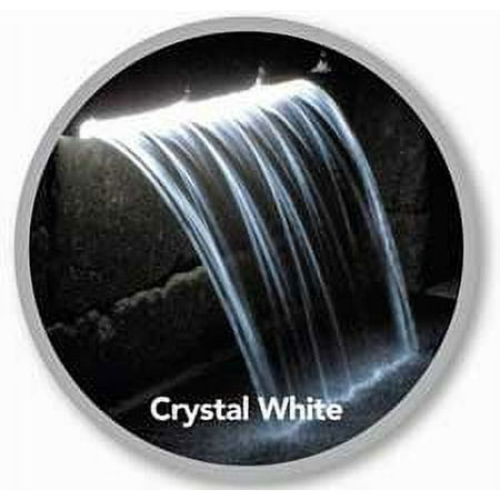 Atlantic Water Gardens Lighted Colorfalls - 36 Inch Crystal White LED