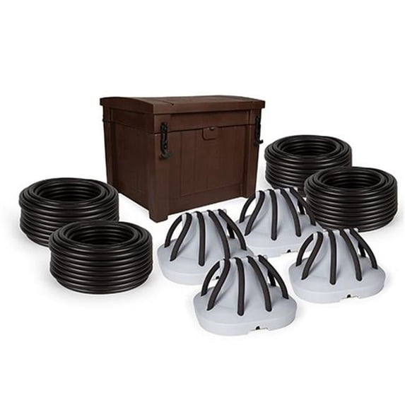 Atlantic Water Gardens TPD400S-72R6 Complete Aeration System with Four Diffusers with Gast Compressor