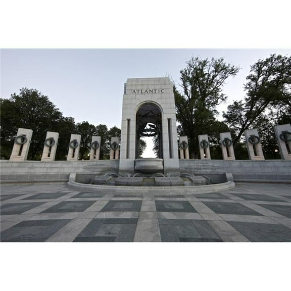 Atlantic arch at the World War II Memorial Washington D.C. USA Poster Print