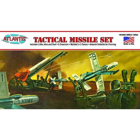 Tactical Missile Set with Five Figures 1/40 Scale Model Kit
