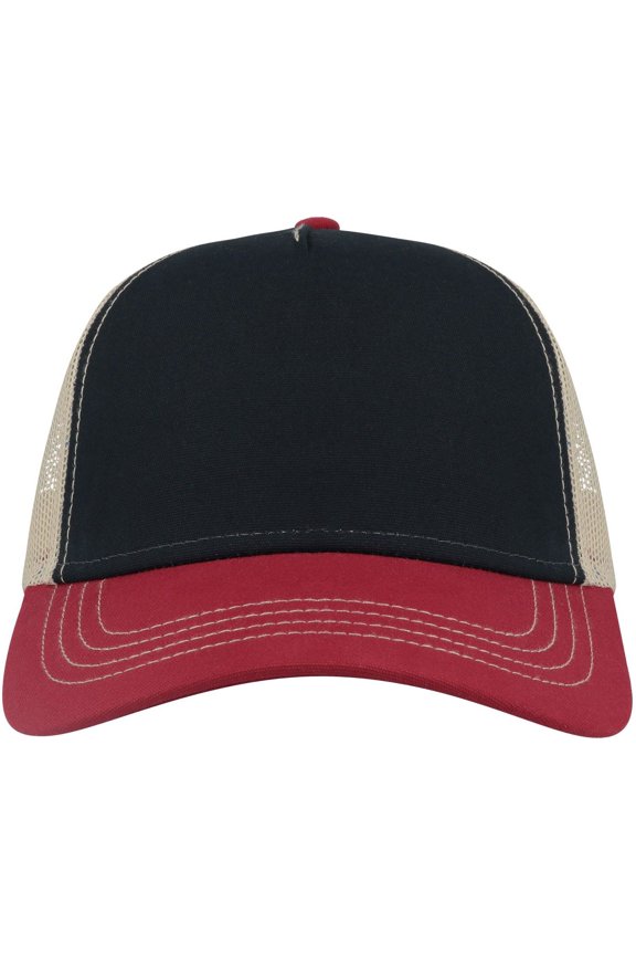 Adult Rapper 5 Panel Canvas Recycled Trucker Cap