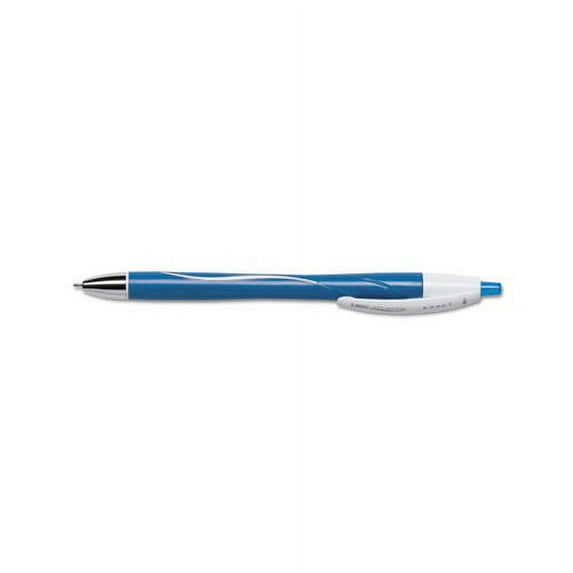 Atlantis Exact Retractable Ballpoint Pen Fine 0.7 mm, Blue Ink/Barrel, Dozen