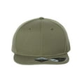 thumbnail image 1 of Atlantis Headwear B02495540 Sustainable Flat Bill Cap, Olive - Adjustable Size, 1 of 4