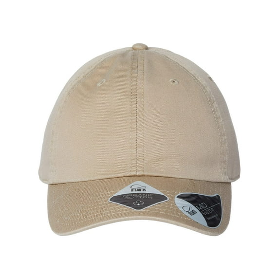 Atlantis Headwear B02695240 Sustainable Dad Hat, Khaki - Adjustable Size