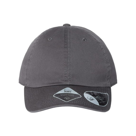 Atlantis Headwear B02695590 Sustainable Dad Hat, Dark Grey - Adjustable Size