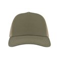thumbnail image 1 of Atlantis Headwear RAPPER Sustainable Canvas Cap-Olive Green/ Khaki, 1 of 3