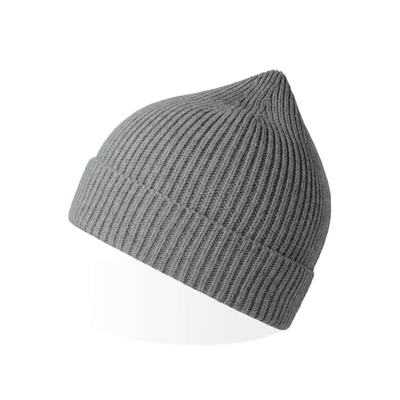 Atlantis Headwear - Sustainable Fine Rib Knit - ANDY - Light Grey Mélange