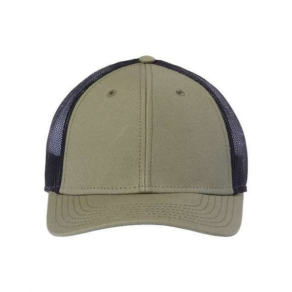 Atlantis Headwear - Sustainable Recy Three Trucker Cap - RETH - Olive/ Black