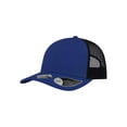 thumbnail image 1 of Atlantis Headwear - Sustainable Recy Three Trucker Cap - RETH - Royal/ Black, 1 of 2
