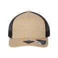 thumbnail image 1 of Atlantis Headwear  Sustainable Trucker Cap, Khaki & Black - Adjustable Size, 1 of 4