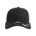 thumbnail image 1 of Atlantis Headwear ZION Sustainable Five-Panel Trucker Cap-BLACK/ WHITE, 1 of 3