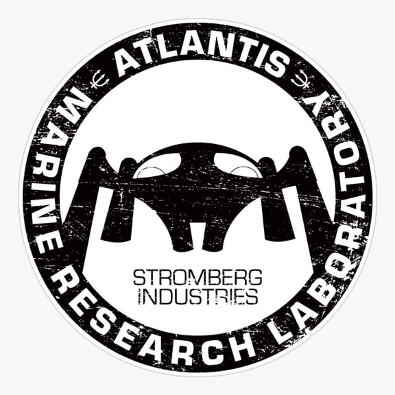 Atlantis Lost City Ocean Fantasy Sticker