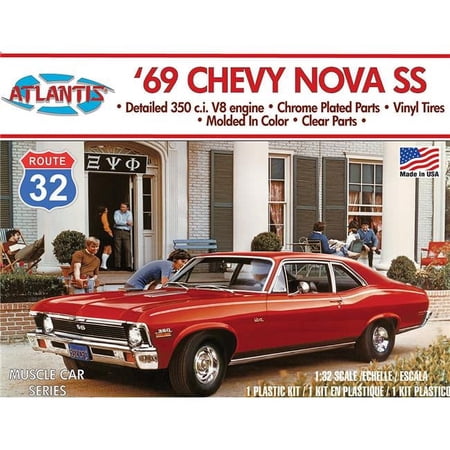 Atlantis Route 32 1969 Chevrolet Nova SS 1:32 Scale Plastic Model Kit