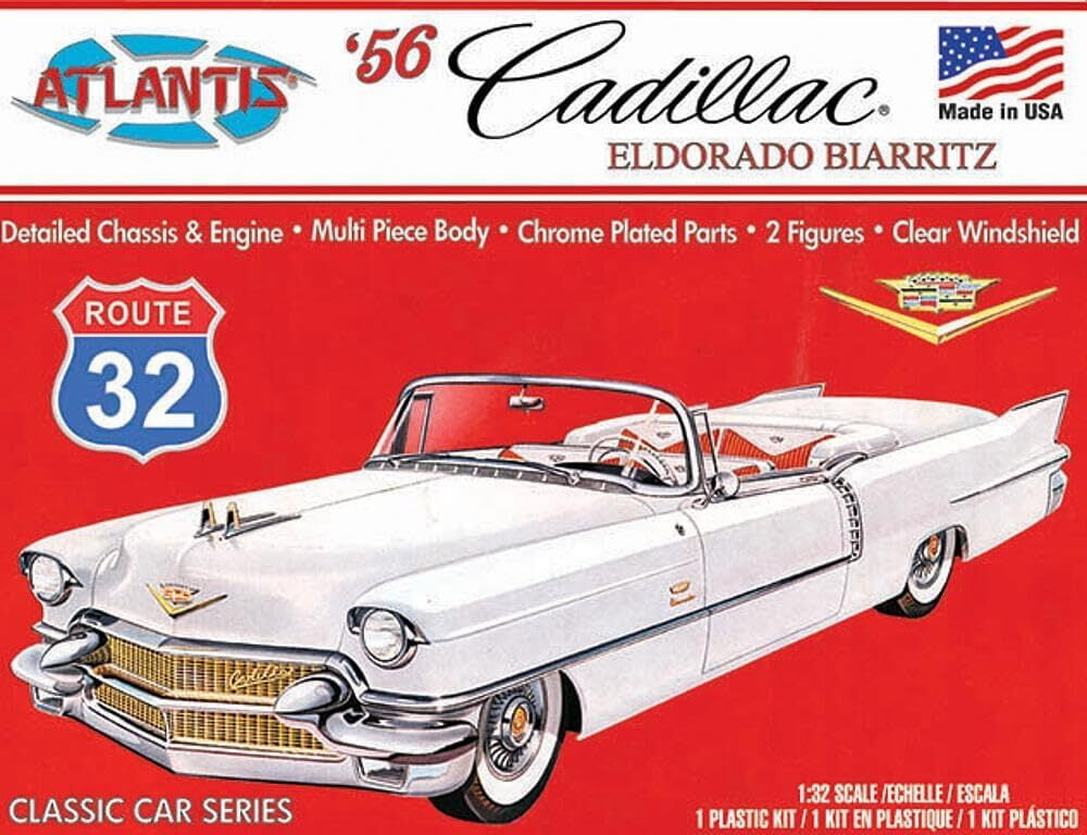 Atlantis Model Kit, 1956 Cadillac Eldorado Biarritz 1/32 - Walmart.com