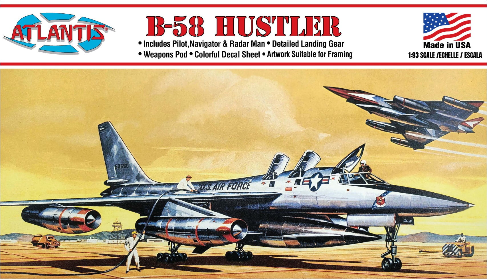 Atlantis 1 93 Convair B 58 Hustler Model Kit Walmart atlantis-1-93-convair-b-58-hustler-model-kit-walmart
