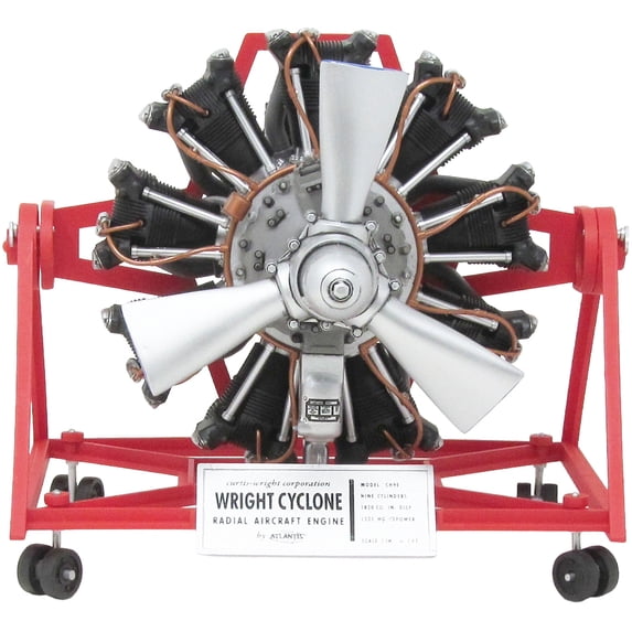 Wright Cyclone Radial Aircraft Engine C9HE (STEM) 1/12 Scale Model Kit