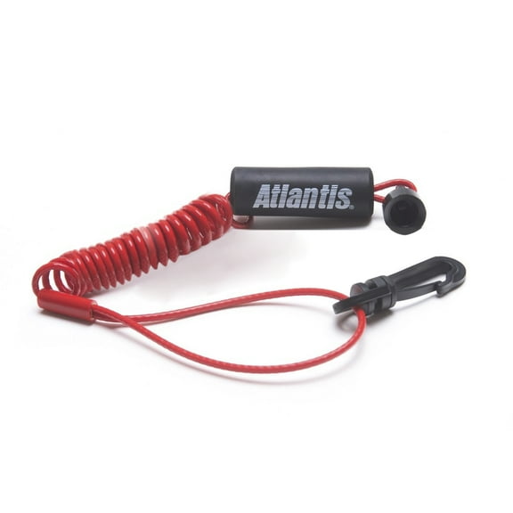 Atlantis Sea Doo Safety Kill Switch Tether Floating Lanyard Key Red 278001431