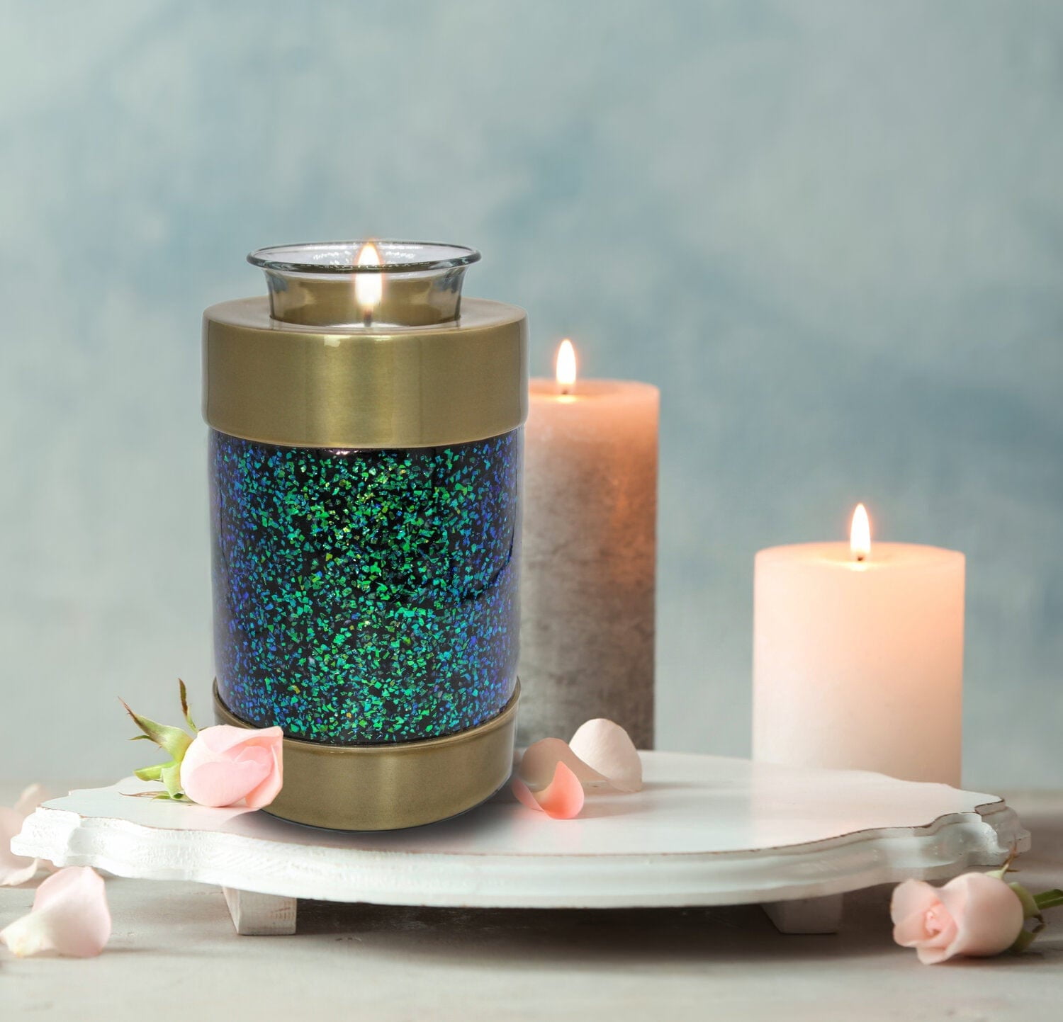 Atlantis Shimmering Light Sparkly Cremation Urns for Human Ashes Adult Urns for Cremation Ashes Urns for Adult Cremation Ashes Urns for Ashes Cremation Urns for Human Ashes Large