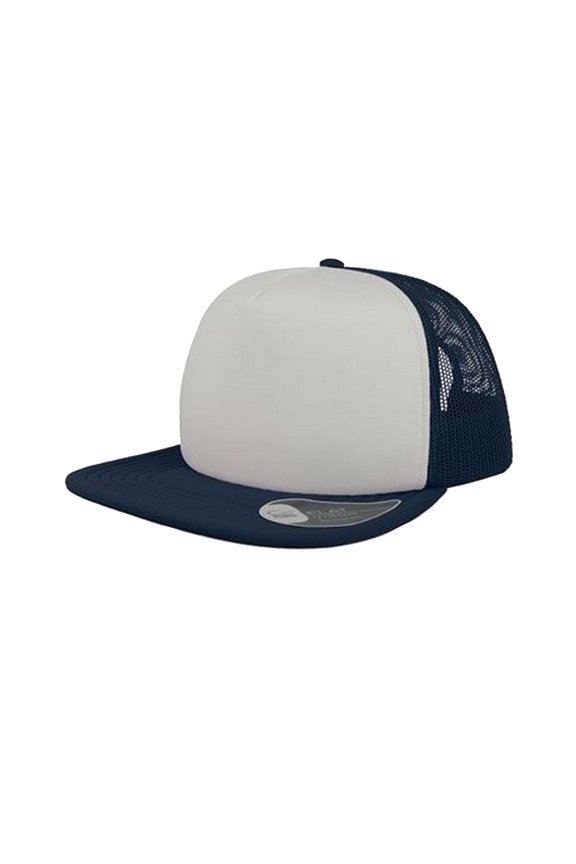 Snap 90s Flat Visor 5 Panel Trucker Cap