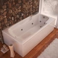 thumbnail image 1 of Eros 32 x 60 Rectangular Whirlpool Bathtub with Left Side Drain and V-Style Back Jets in Glossy White, 1 of 5