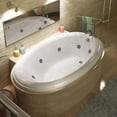 thumbnail image 1 of Atlantis Tubs 3660PWR Petite 36 x 60 x 23 - Inch Oval Whirlpool Jetted Bathtub w/ Right Side Pump Placement, 1 of 2